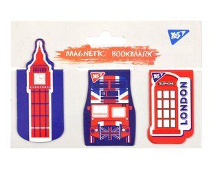 Магнитные закладки YES London, высечка, 3 шт
