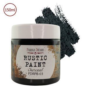 Краска рустик Угольный, 150 мл, Fabrika Decoru