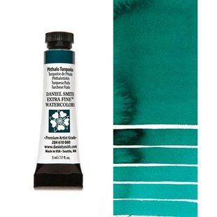 Фарба акварельна Daniel Smith 5мл Phthalo Turquoise