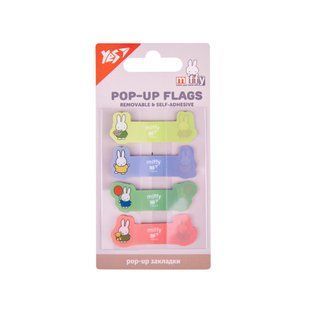 Набор закладок Pop-up Miffy, пластиковые, 80 штук, Yes