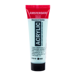 Краска акриловая AMSTERDAM, (660) Бирюзовый светлый, 20 мл, Royal Talens