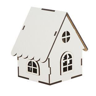 Заготовка для декорування Будиночок 4 №108, 7,5х8,5х10 см, МДФ, Fabrika Decoru