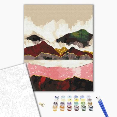 Картина за номерами Багряні гори, 40х50 см, Brushme
