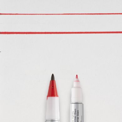Перманентний маркер Identi Pen, двосторонній, 0,4/1 мм, Червоний, Sakura