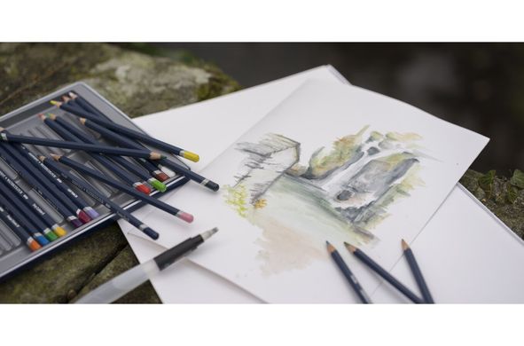 Олівець акварельний Watercolour, (70) Французький сірий, Derwent