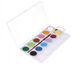 Набір акварельних фарб JOVI 12 кольорів в таблетованій сухій формі 22 мм + пензлик 800/12 зображення 4 з 6