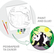 Набор для творчества, картина 3D Панды, 25х25 см, МДФ грунтованное, 4 слоя, ROSA Talent 4823098540083 фото 3 с 3