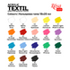 Набор красок для росписи тканей STYLE ROSA TALENT, 18 цветов 20 мл 4823098528814 фото 5 с 5