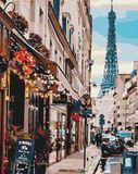 Картина по номерам Париж из-за угла, 40x50 см, Brushme