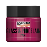Фарба акрилова Glass & Porcelain, на водній основі, маджента, 30 мл, Pentart