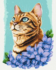 Картина за номерами Лазурний котик © Anna Kulyk, 40х50 см, Brushme