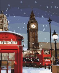 Картина по номерам Зима в Лондоне, 40х50 см, Brushme