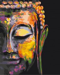 Картина по номерам Разноцветный Будда, 40x50 см, Brushme