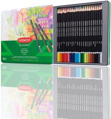 Набір кольорових олівців Academy, металева коробка, 24 штуки, Derwent