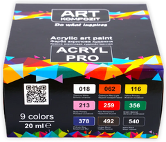 Набор акриловых красок ART Kompozit 9x20 мл