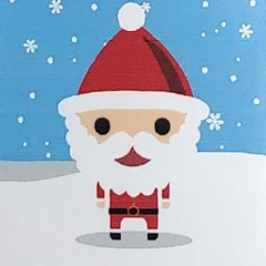 Картина по номерам Strateg Дед Мороз, 20х20 см, HH5122
