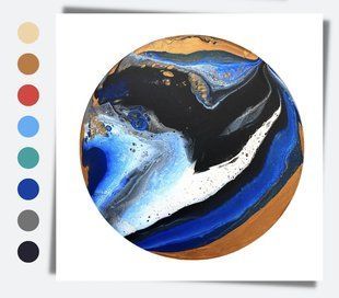 Набор Mega Fluid Art Box Сдержаный (4 картины), 30 см