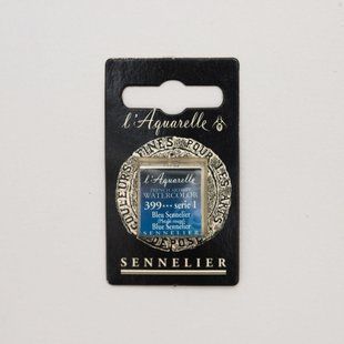 Акварельная краска Sennelier, полукювета, S1, синий Сеннелье