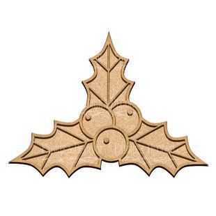 Артборд Веточка падуба, 35х25,5х0,3 см, двусторонний, МДФ, Fabrika Decoru