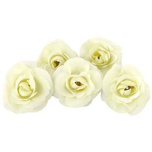 Цветок чайной розы mini, Айвори, 1 штука, Fabrika Decoru