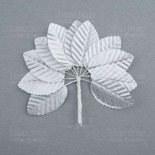 Набор листьев №1, Серебряные, 10 штук, Fabrika Decoru