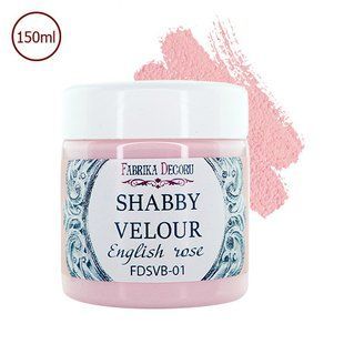 Фарба акрилова Shabby Velour, Англійська троянда, 150 мл, Fabrika Decoru