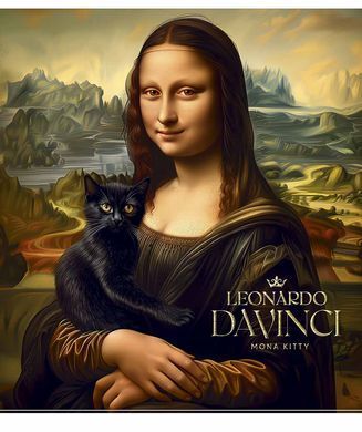 Зошит загальний Cats in art А5, 96 аркушів у клітинку, Школярик