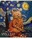 Зошит загальний Cats in art А5, 96 аркушів у клітинку, Школярик PM-096-3430K-SK зображення 1 з 5