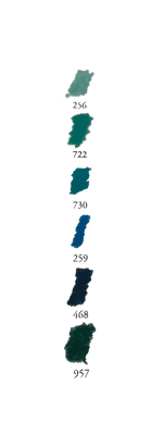 Набір сухої пастелі Sennelier серія "A L'écu" Emerald Sea, 6 кольорів, 1/2, картон