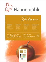 Альбом-склейка для пастелі Velour, 30x40 см, 260 г/м², 10 аркушів, 10 кольорів, Hahnemuhle