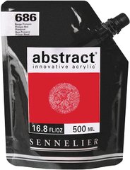 Фарба акрилова Sennelier Abstract, Червоний основний №686, 500 мл, дой-пак