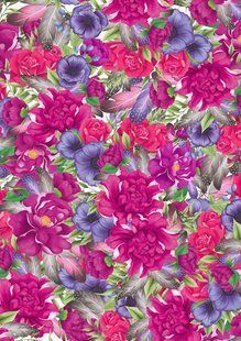 Оверлей Mind Flowers фон, 21х29,7 см, аркуш, Fabrika Decoru