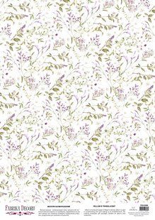 Веллум з малюнком Floral Sentiments Квітковий танець, А3, 29,7х42 см, 90 г/м&sup2;, аркуш, Fabrika Decoru