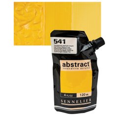 Краска акриловая Sennelier Abstract, Кадмий желтый средний №541, 120 мл, дой-пак