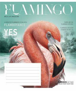 Тетрадь ученическая А5, 12 листов в клетку, ВД-лак, Fauna magazine, Star