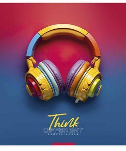 Тетрадь общая Think different А5, 96 листов в линию, Star