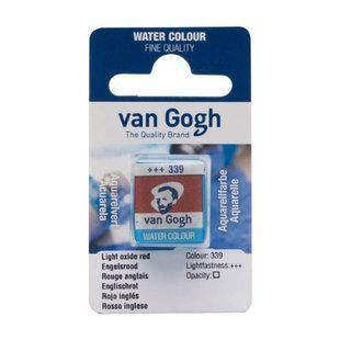 Краска акварельная Van Gogh (339), Красный оксид светлый, кювета, Royal Talens