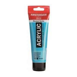 Краска акриловая AMSTERDAM, (522) Бирюзовый синий, 120 мл, Royal Talens