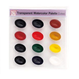 Набір акварелі Transparent Watercolor Palette 12 кольорів, Kuretake