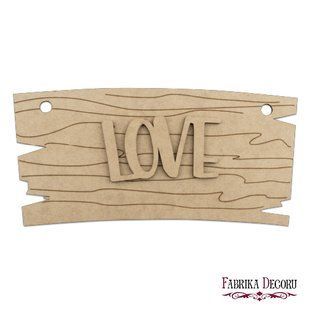 Заготовка для декорирования Love №120, 14х28,5 см, МДФ, Fabrika Decoru