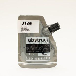 Фарба акрилова Sennelier Abstract, Марс чорний №759, 60 мл, дой-пак, матова