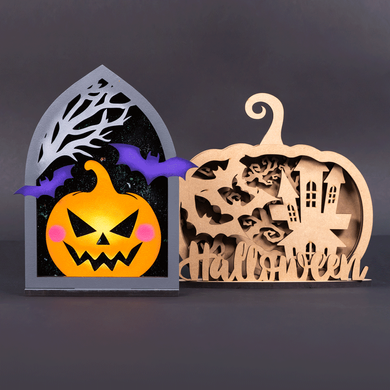Набір заготівок топер Halloween №1, 8,5х3 см, фанера, 5штук, ROSA TALENT