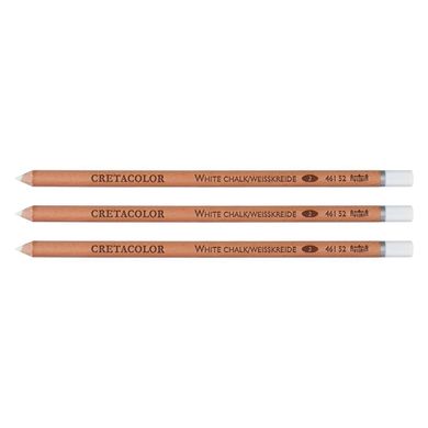 Набір олівців для рисунку, Білий середній, 3 штуки, Cretacolor