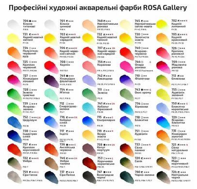 Краска акварельная, Зеленая королевская, 2,5 мл, кювета, ROSA Gallery