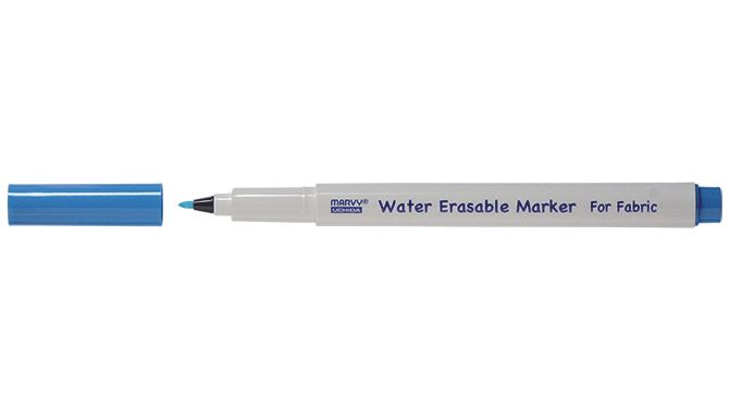 Маркер водорозчинний Water Erasable для розмітки тканини, Білий, 1 мм, Marvy