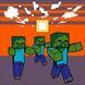 Картина за номерами Minecraft Втеча зомбі, 25х25 см, LED підсвітка, Santi 4823091922756 зображення 1 з 3