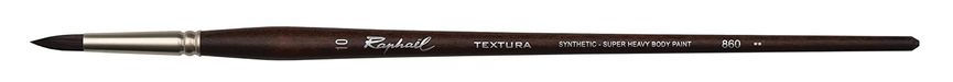 Кисть синтетика круглая Raphaël Textura 860, №10, длинная ручка