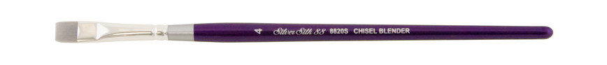 Кисть Silver Brush 8820S Silver Silk 88 Chisel Blender синтетика плоская №4