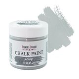 Меловая краска Chalk paint Серая, 150 мл, Fabrika Decoru