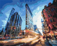 Картина по номерам Городская жизнь, 40x50 см, Brushme